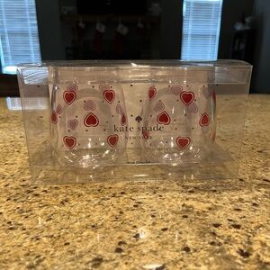Kate Spade Heartfelt Geo
Stemless Wine Glass Set
